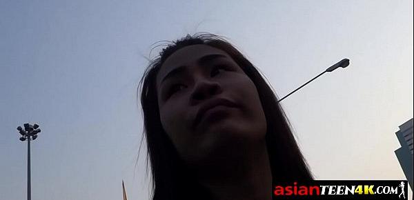  Horny sex tourist is looking for a petite Asian teen to fuck with him for free.
